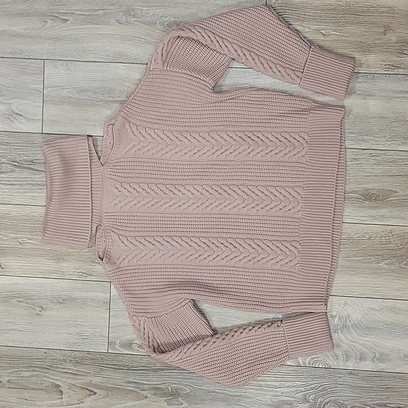 Paige Size Medium Wild Rose Lorilee Cold Shoulder Sweater NWT - Picture 3 of 9